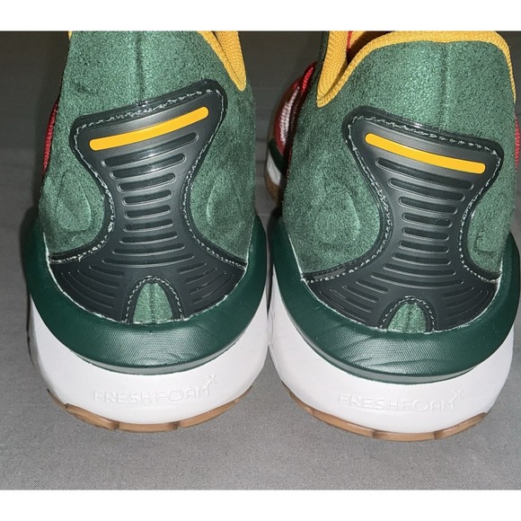 New Balance Shoes Men's Size 12 Basketball Fresh Foam Red Green Fit Weave - Picture 5 of 7